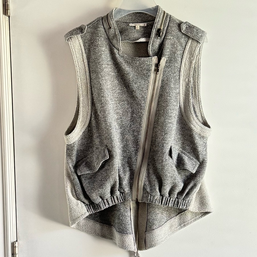 Anthro brand Mystree mixed grays vest